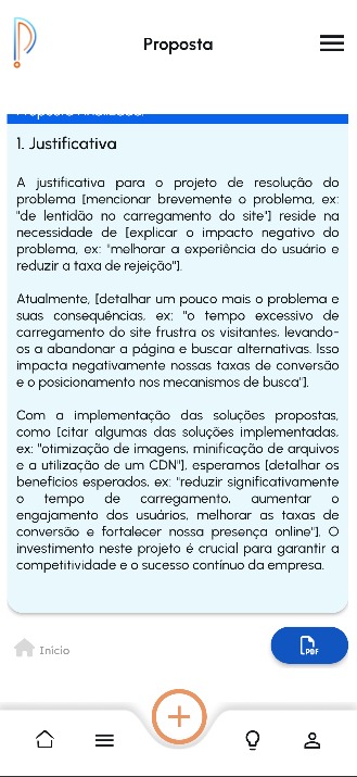 Mockup do Escreva o problema e gere